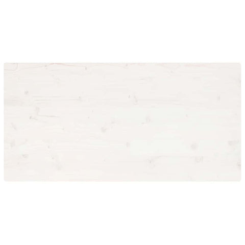 vidaXL Table Top White 100x60x2.5 cm Solid Wood Pine Rectangular