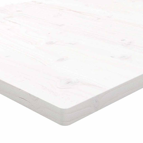 vidaXL Table Top White 100x60x2.5 cm Solid Wood Pine Rectangular