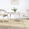 vidaXL Table Top White 110x60x2.5 cm Solid Wood Pine Rectangular