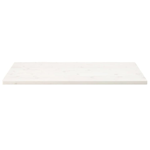 vidaXL Table Top White 110x60x2.5 cm Solid Wood Pine Rectangular