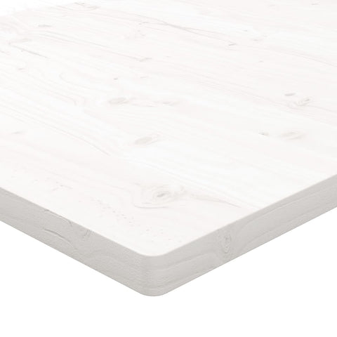 vidaXL Table Top White 110x60x2.5 cm Solid Wood Pine Rectangular