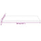 vidaXL Table Top White 110x60x2.5 cm Solid Wood Pine Rectangular