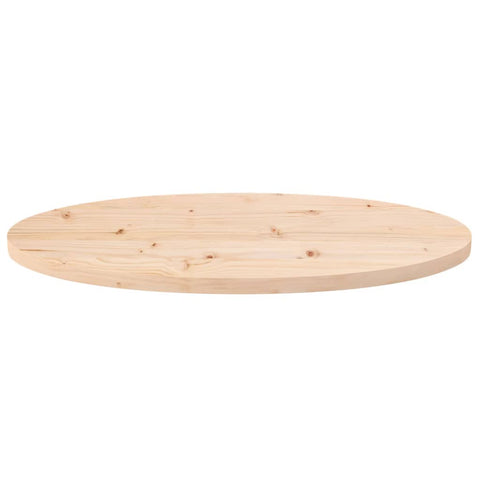 vidaXL Table Top 60x30x2.5 cm Solid Wood Pine Oval