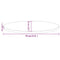 vidaXL Table Top White 70x35x2.5 cm Solid Wood Pine Oval