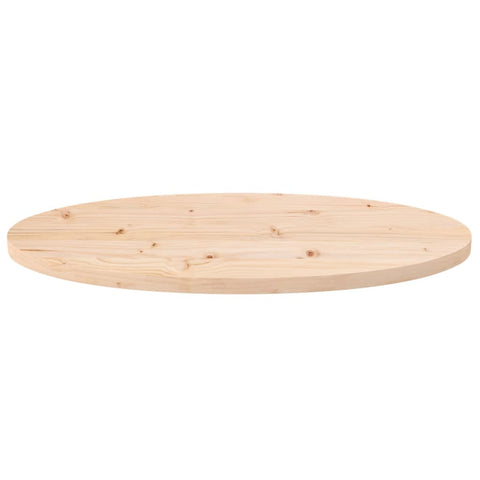 vidaXL Table Top 80x40x2.5 cm Solid Wood Pine Oval