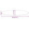 vidaXL Table Top 80x40x2.5 cm Solid Wood Pine Oval