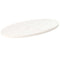 vidaXL Table Top White 80x40x2.5 cm Solid Wood Pine Oval