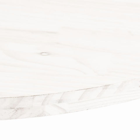 vidaXL Table Top White 80x40x2.5 cm Solid Wood Pine Oval