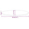vidaXL Table Top White 80x40x2.5 cm Solid Wood Pine Oval
