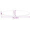 vidaXL Table Top 90x45x2.5 cm Solid Wood Pine Oval
