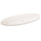 vidaXL Table Top White 90x45x2.5 cm Solid Wood Pine Oval