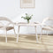 vidaXL Table Top White 90x45x2.5 cm Solid Wood Pine Oval