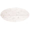 vidaXL Table Top White 100x50x2.5 cm Solid Wood Pine Oval