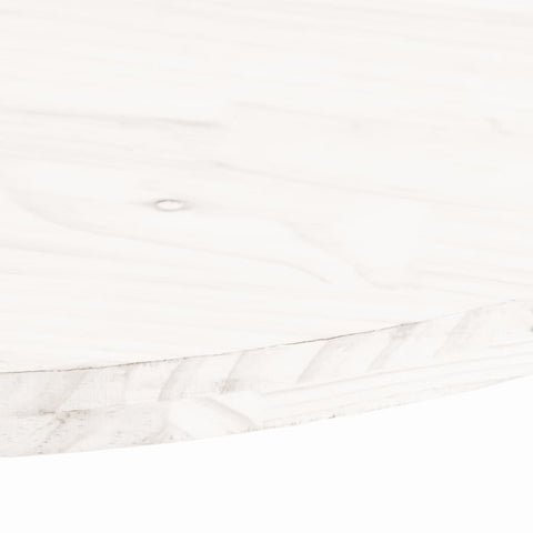 vidaXL Table Top White 100x50x2.5 cm Solid Wood Pine Oval