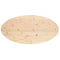 vidaXL Table Top 110x55x2.5 cm Solid Wood Pine Oval