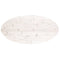 vidaXL Table Top White 110x55x2.5 cm Solid Wood Pine Oval