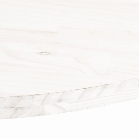 vidaXL Table Top White 110x55x2.5 cm Solid Wood Pine Oval
