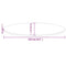 vidaXL Table Top White 110x55x2.5 cm Solid Wood Pine Oval