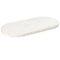 vidaXL Table Top White 60x30x2.5 cm Solid Wood Pine Oval