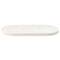 vidaXL Table Top White 60x30x2.5 cm Solid Wood Pine Oval