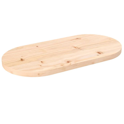 vidaXL Table Top 70x35x2.5 cm Solid Wood Pine Oval