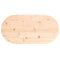 vidaXL Table Top 70x35x2.5 cm Solid Wood Pine Oval