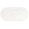 vidaXL Table Top White 70x35x2.5 cm Solid Wood Pine Oval