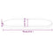 vidaXL Table Top White 70x35x2.5 cm Solid Wood Pine Oval