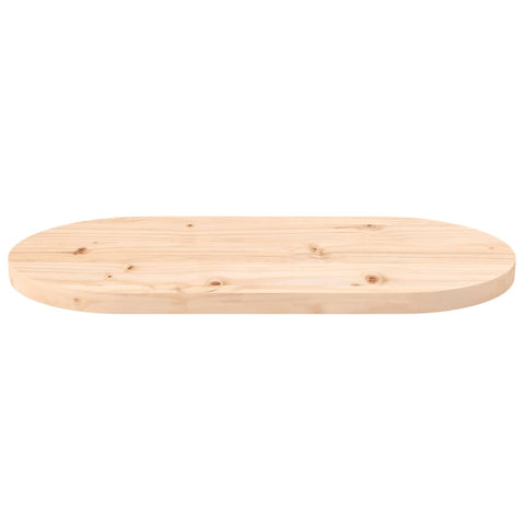 vidaXL Table Top 80x40x2.5 cm Solid Wood Pine Oval