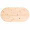 vidaXL Table Top 80x40x2.5 cm Solid Wood Pine Oval