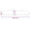 vidaXL Table Top 80x40x2.5 cm Solid Wood Pine Oval