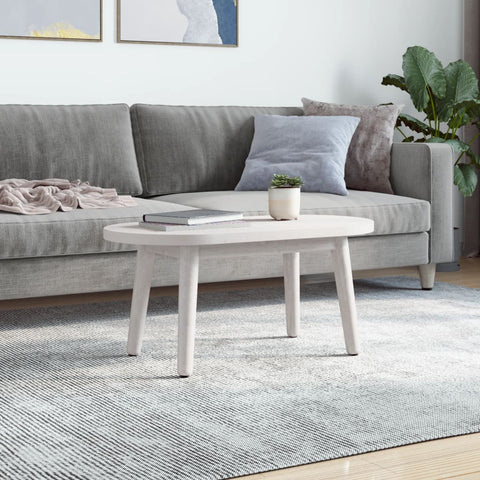 vidaXL Table Top White 80x40x2.5 cm Solid Wood Pine Oval