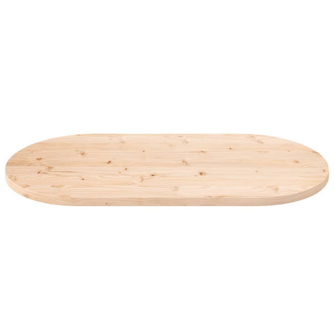 vidaXL Table Top 90x45x2.5 cm Solid Wood Pine Oval