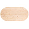 vidaXL Table Top 90x45x2.5 cm Solid Wood Pine Oval
