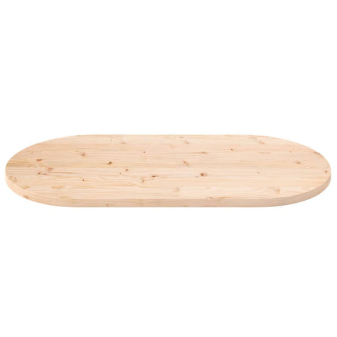 vidaXL Table Top 100x50x2.5 cm Solid Wood Pine Oval