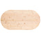 vidaXL Table Top 100x50x2.5 cm Solid Wood Pine Oval