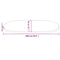 vidaXL Table Top 100x50x2.5 cm Solid Wood Pine Oval