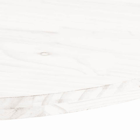 vidaXL Table Top White 110x55x2.5 cm Solid Wood Pine Oval