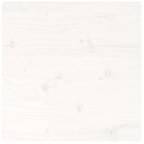 vidaXL Table Top White 50x50x2.5 cm Solid Wood Pine Square
