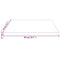 vidaXL Table Top White 50x50x2.5 cm Solid Wood Pine Square