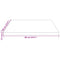 vidaXL Table Top 60x60x2.5 cm Solid Wood Pine Square