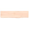 vidaXL Wall Shelf 40x10x2 cm Untreated Solid Wood Oak