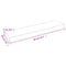 vidaXL Wall Shelf 40x10x2 cm Untreated Solid Wood Oak