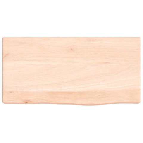 vidaXL Wall Shelf 40x20x4 cm Untreated Solid Wood Oak