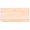 vidaXL Wall Shelf 40x20x6 cm Untreated Solid Wood Oak