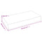 vidaXL Wall Shelf 40x20x6 cm Untreated Solid Wood Oak