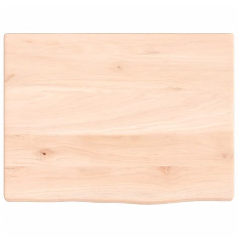 vidaXL Wall Shelf 40x30x2 cm Untreated Solid Wood Oak