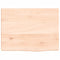 vidaXL Wall Shelf 40x30x2 cm Untreated Solid Wood Oak