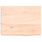 vidaXL Wall Shelf 40x30x(2-6) cm Untreated Solid Wood Oak
