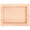 vidaXL Wall Shelf 40x30x(2-6) cm Untreated Solid Wood Oak